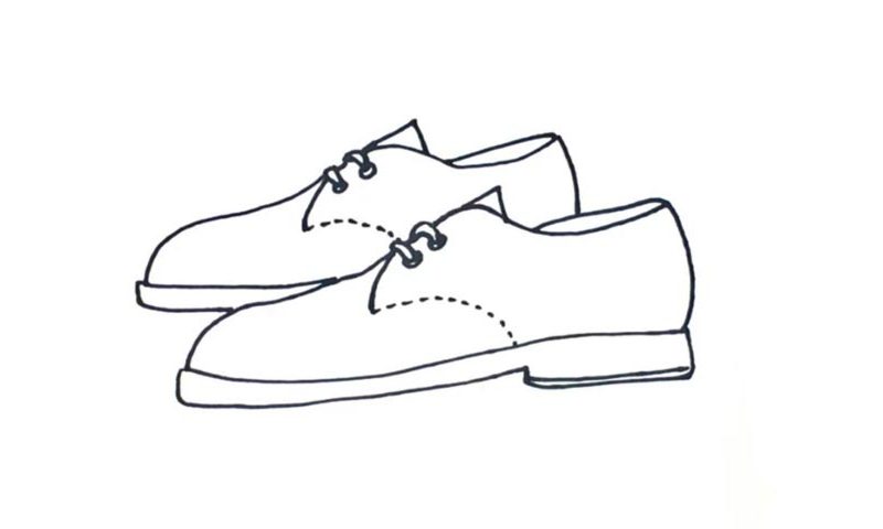 how to draw a pair of shoes