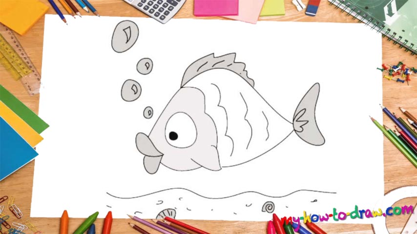 How to draw a Fish - My How To Draw