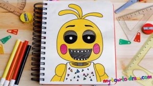 How to draw Toy Chica No Beak - My How To Draw