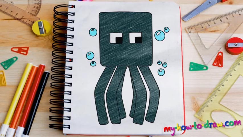  How To Draw A Squid From Minecraft of all time Check it out now 