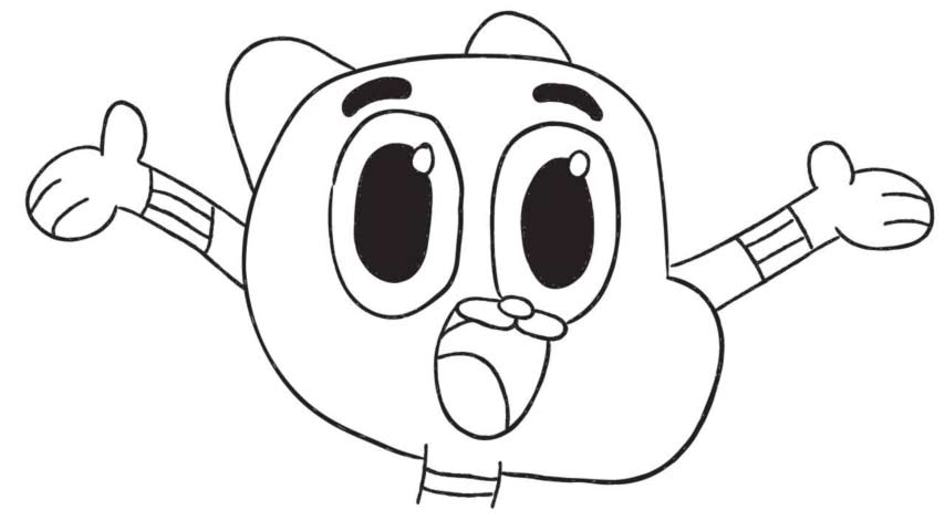 How To Draw Gumball Watterson - My How To Draw.