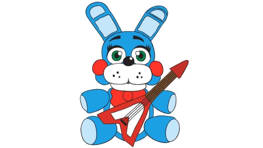 How To Draw Plush Toy Bonnie - FNAF - My How To Draw