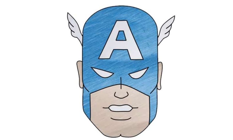 How to draw Captain America - My How To Draw