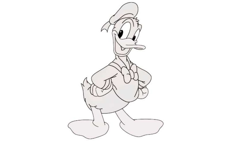 Image Of How To Draw Donald Duck My How To Draw.