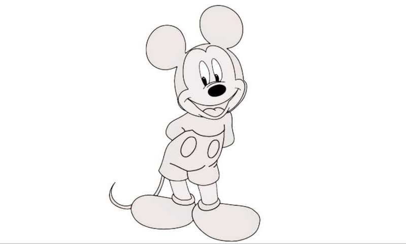 How to draw Mickey Mouse My How To Draw