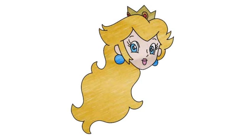 How to draw Princess Peach - My How To Draw