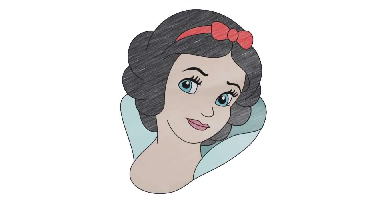 How to draw Snow White - My How To Draw