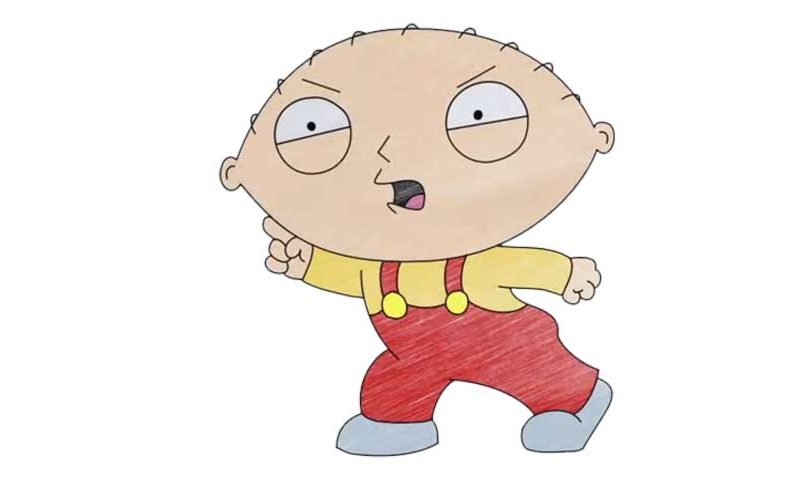 How to draw Stewie Griffin - Family Guy - My How To Draw