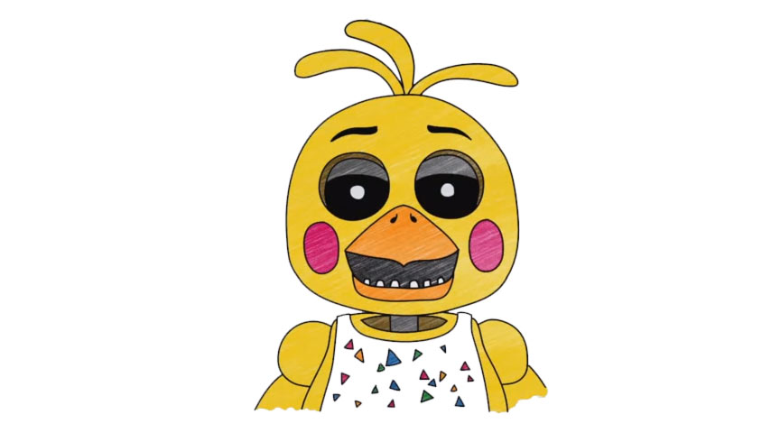 How to draw Toy Chica With Beak - My How To Draw