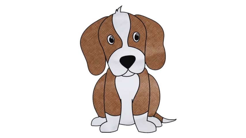 How to draw a Beagle - My How To Draw