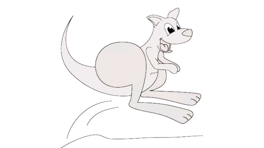 How to draw a Kangaroo - My How To Draw