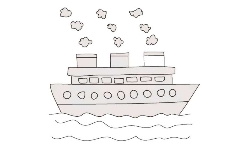 How to draw a Ship - My How To Draw