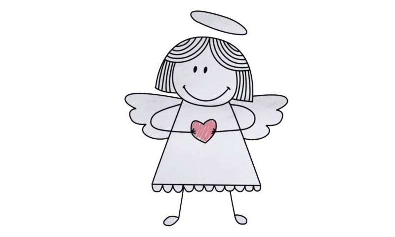 How to draw an Angel - My How To Draw