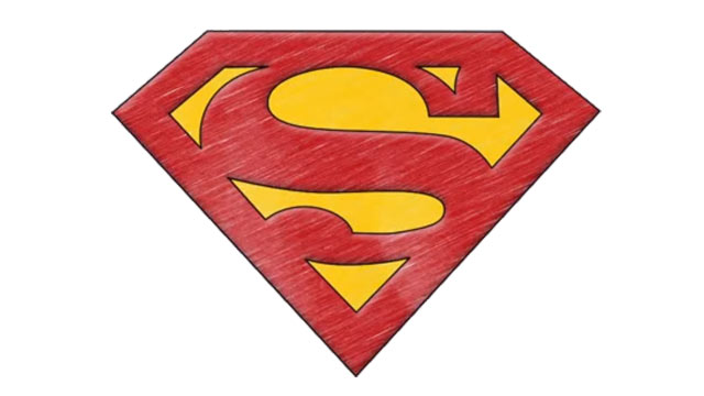 How to draw the Superman Logo - My How To Draw