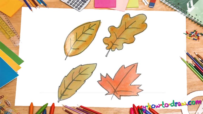 How To Draw Leaves - My How To Draw