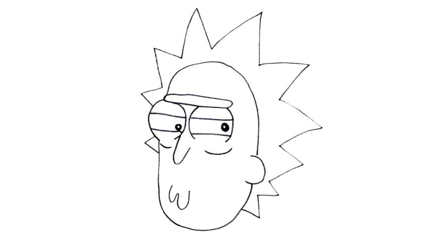 How To Draw Rick from Rick and Morty - My How To Draw