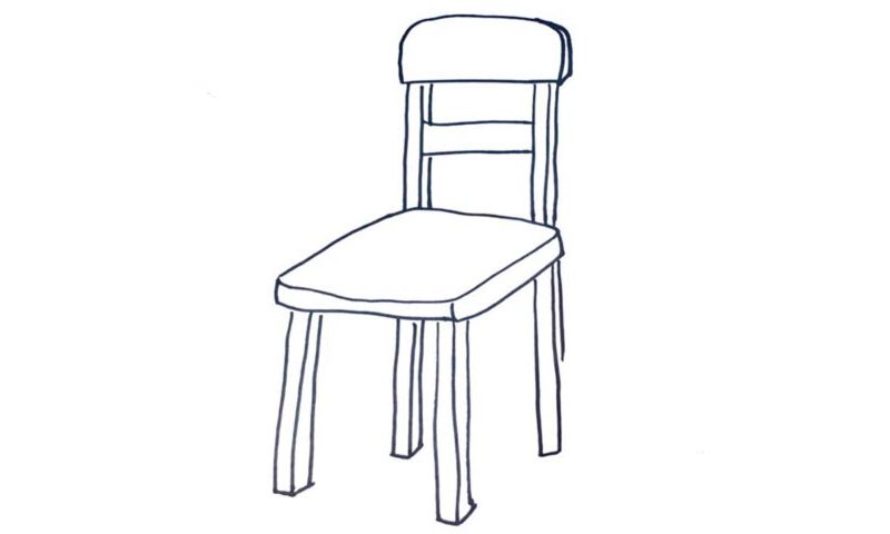 How To Draw A Chair - My How To Draw