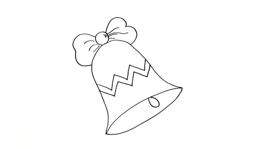 How To Draw A Christmas Bell - My How To Draw