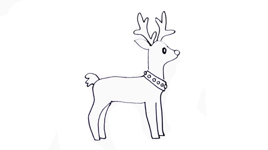 How To Draw A Reindeer - My How To Draw