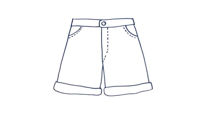 How To Draw Shorts - My How To Draw