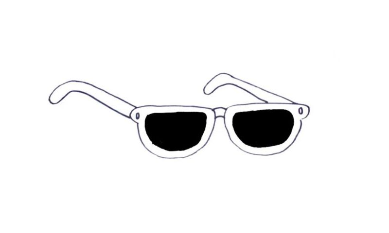 How To Draw Sunglasses My How To Draw