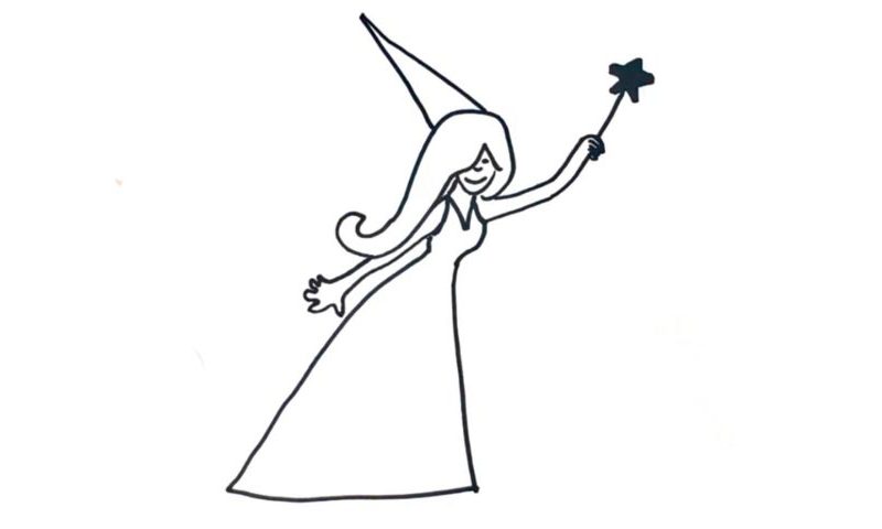 Drawings Of Cartoon Fairies Holding A Pencil : 1052 1200 Fairy Drawings