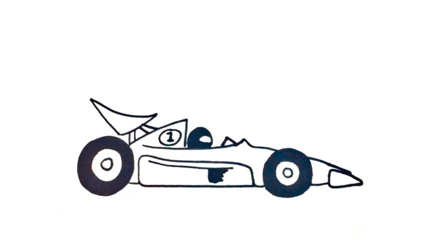 How To Draw A Race Car - My How To Draw