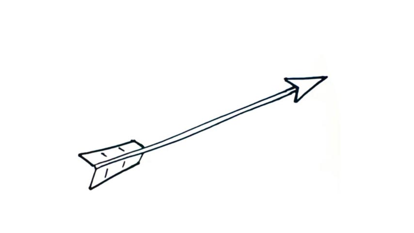 Unique Draw Arrow Sketch for Adult