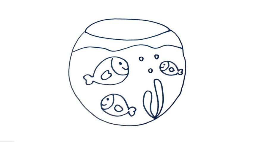 How To Draw A Fishbowl My How To Draw