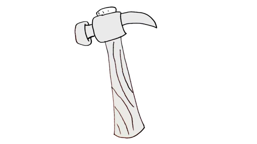 How To Draw A Hammer - My How To Draw