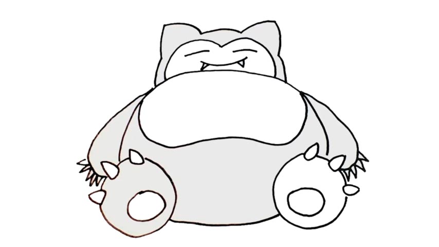 How To Draw Snorlax - My How To Draw.