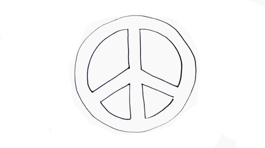 How To Draw The Peace Symbol - My How To Draw