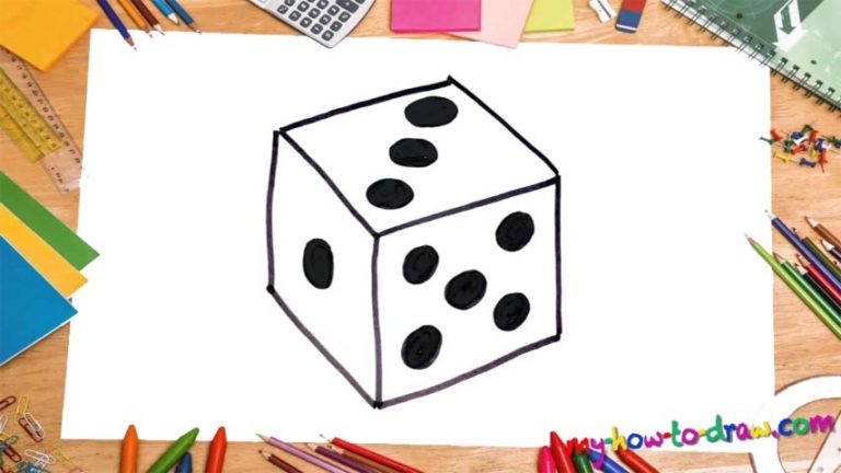 How To Draw A Dice - My How To Draw