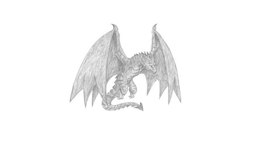 How To Draw A Wyvern - My How To Draw
