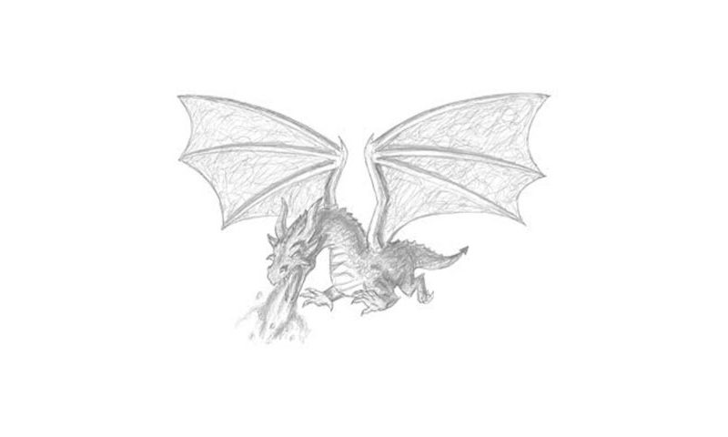 How To Draw A Flying Dragon My How To Draw
